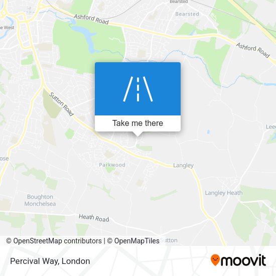Percival Way map