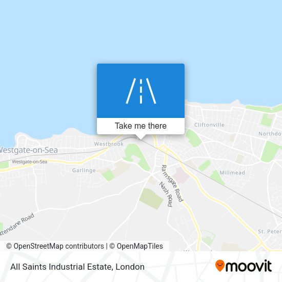 All Saints Industrial Estate map