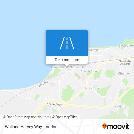 Wallace Harvey Way map
