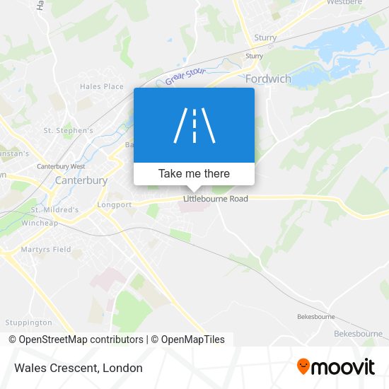 Wales Crescent map