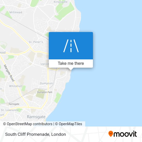 South Cliff Promenade map