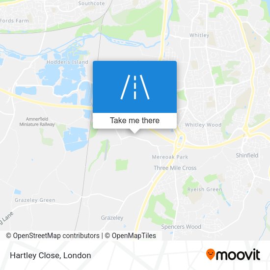 Hartley Close map