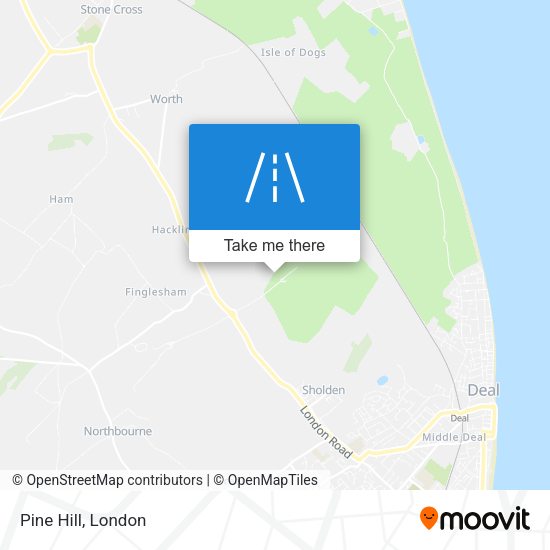 Pine Hill map