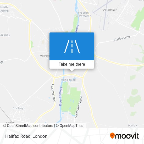 Halifax Road map