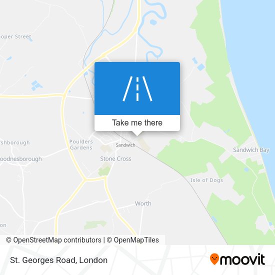 St. Georges Road map