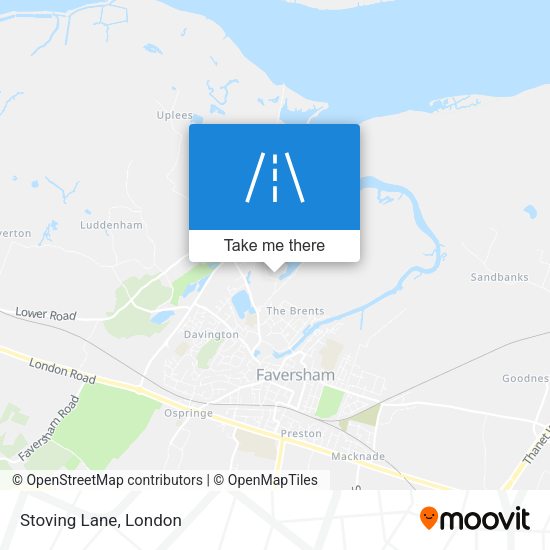 Stoving Lane map