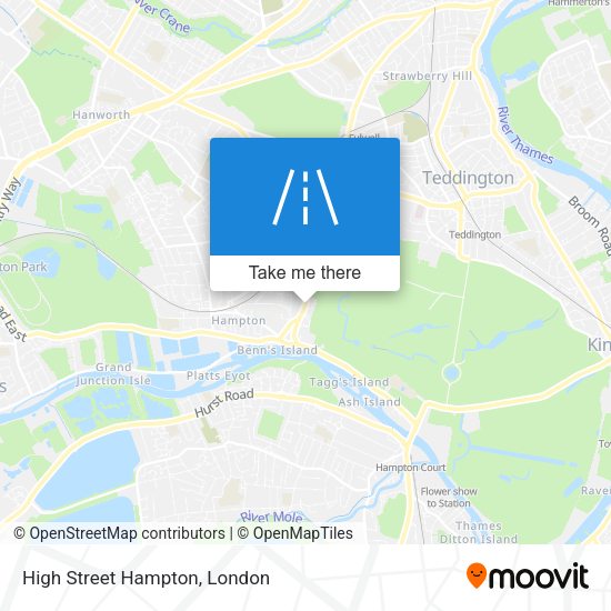 High Street Hampton map