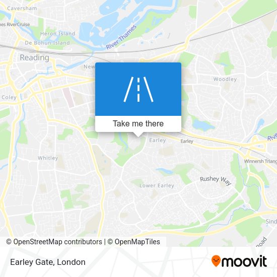 Earley Gate map