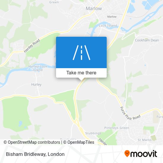 Bisham Bridleway map