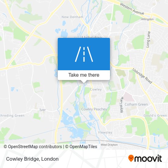 Cowley Bridge map