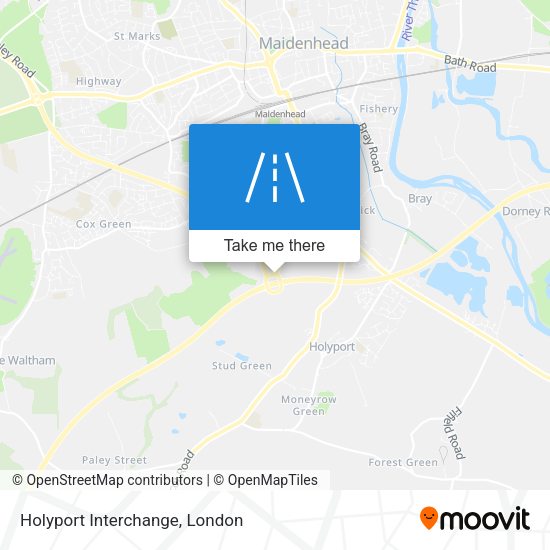 Holyport Interchange map