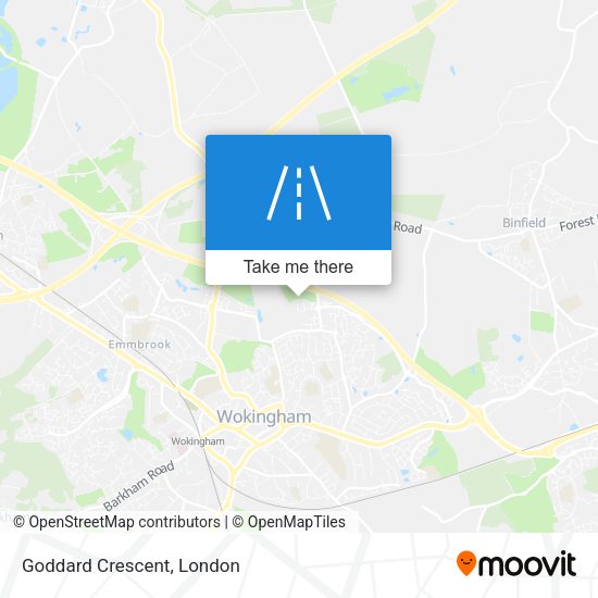 Goddard Crescent map