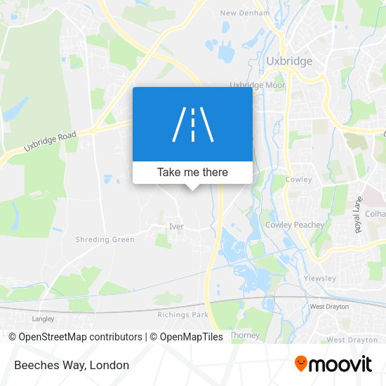 Beeches Way map