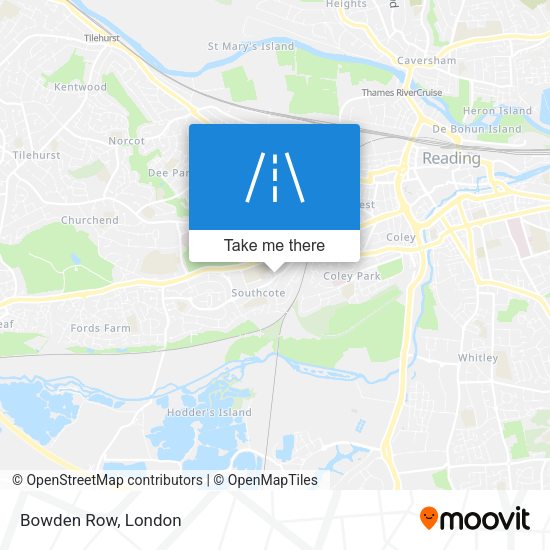 Bowden Row map