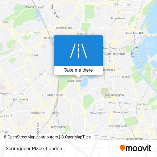 Scrimgoeur Place map