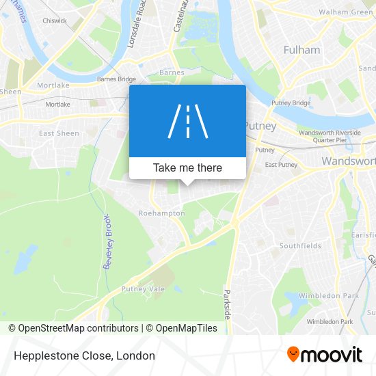 Hepplestone Close map