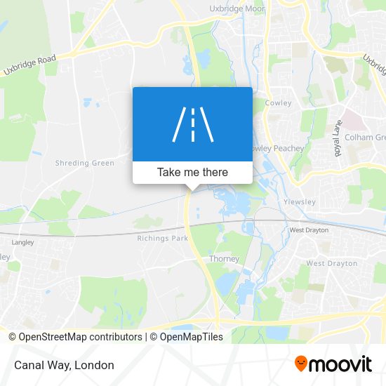 Canal Way map