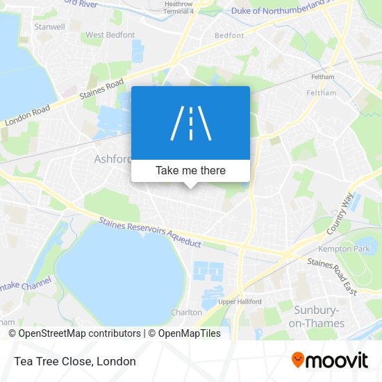 Tea Tree Close map