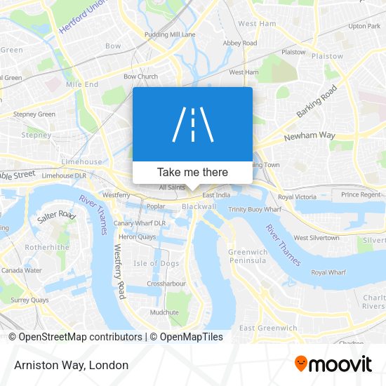 Arniston Way map