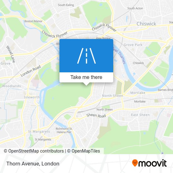 Thorn Avenue map