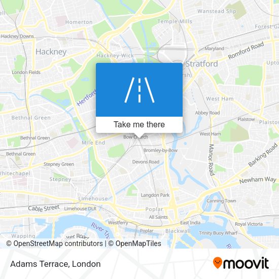 Adams Terrace map