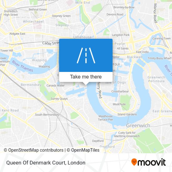 Queen Of Denmark Court map