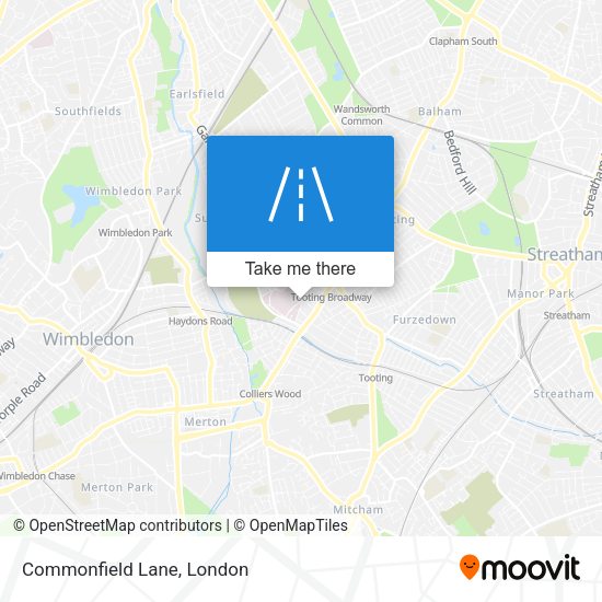 Commonfield Lane map