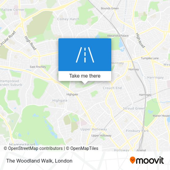 The Woodland Walk map