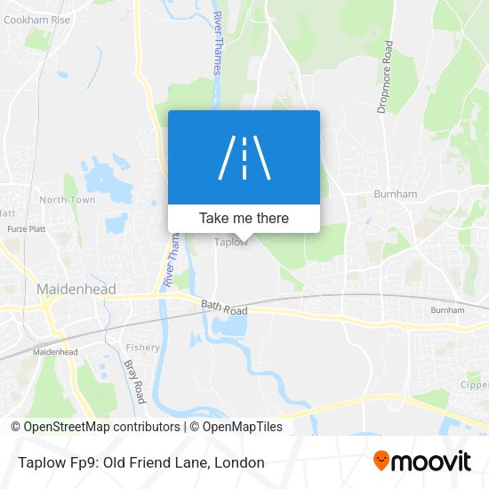 Taplow Fp9: Old Friend Lane map