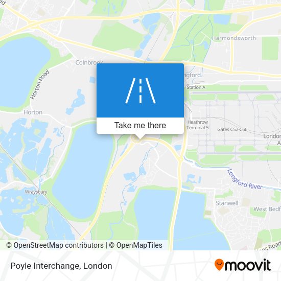 Poyle Interchange map
