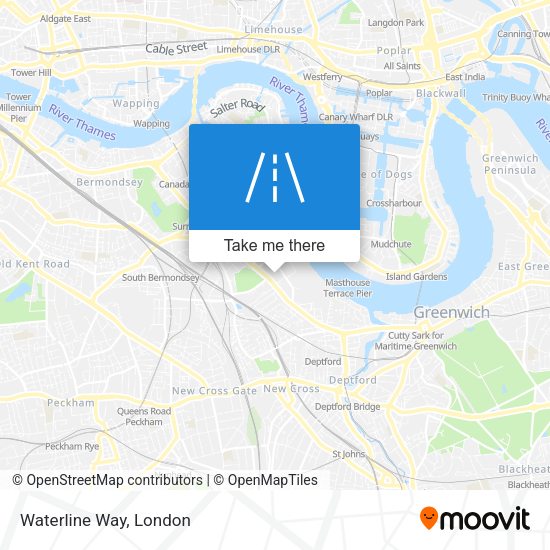 Waterline Way map