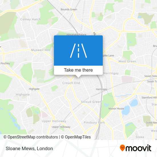 Sloane Mews map