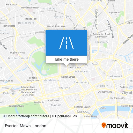Everton Mews map