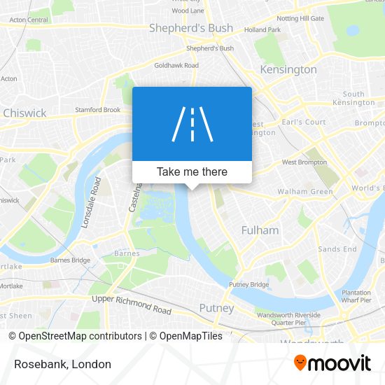 Rosebank map