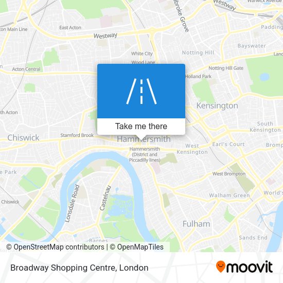 Broadway Shopping Centre map
