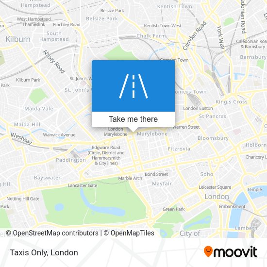 Taxis Only map