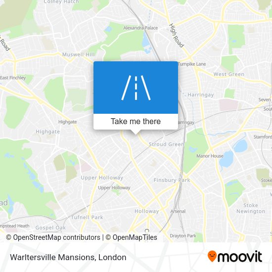 Warltersville Mansions map