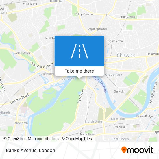 Banks Avenue map