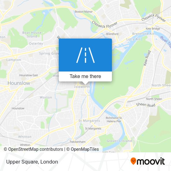 Upper Square map
