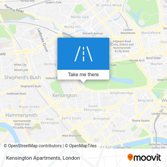 Kensington Apartments map