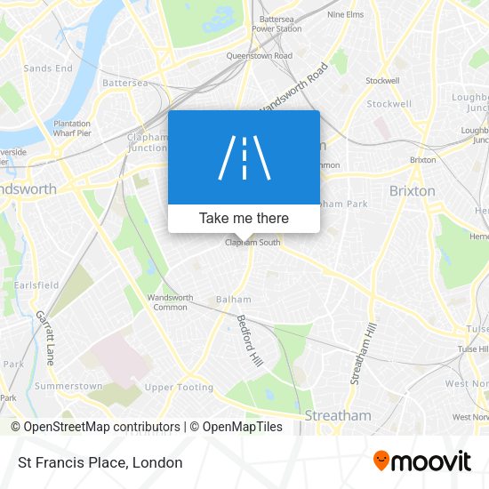 St Francis Place map