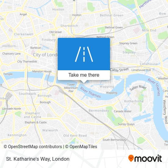 St. Katharine's Way map