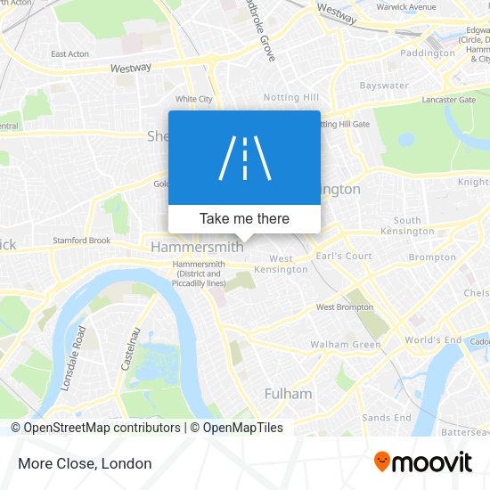More Close map