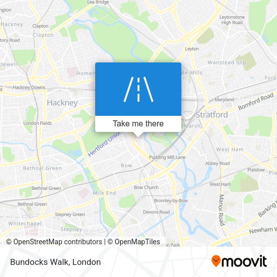 Bundocks Walk map