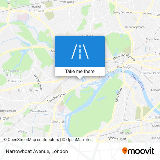 Narrowboat Avenue map