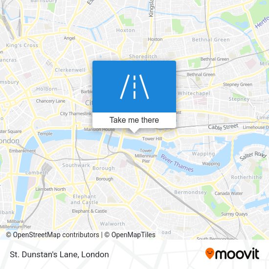 St. Dunstan's Lane map