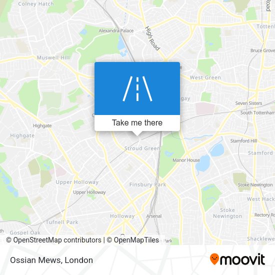 Ossian Mews map