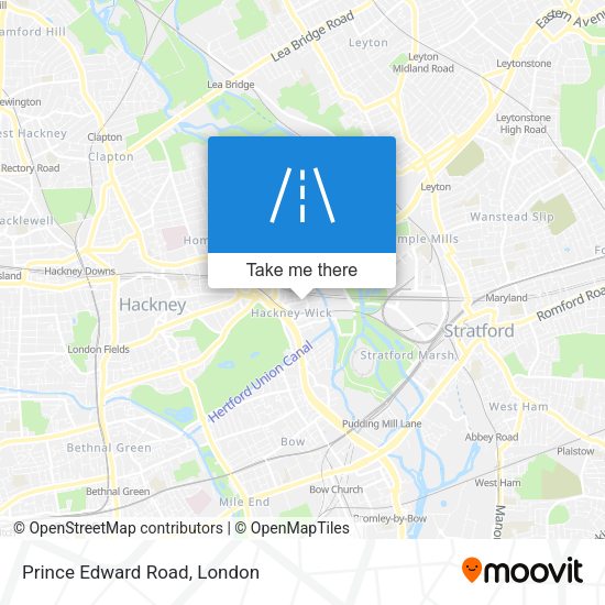 Prince Edward Road map