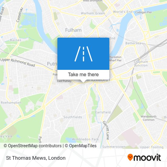 St Thomas Mews map