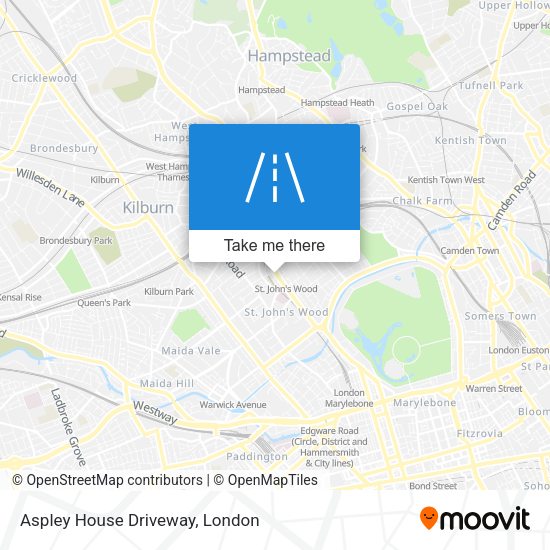 Aspley House Driveway map
